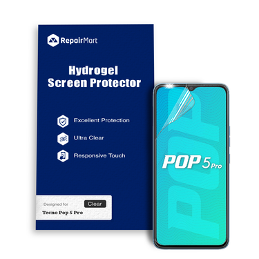 Tecno Pop 5 Pro Compatible Premium Hydrogel Screen Protector With Full Coverage Ultra HD
